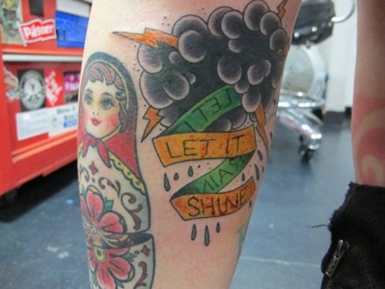 Cloud tattoo design, idea 24