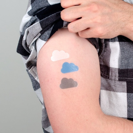 Cloud tattoo design, idea 26