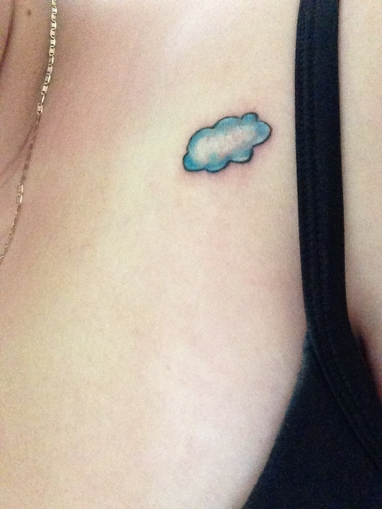 Cloud tattoo design, idea 5