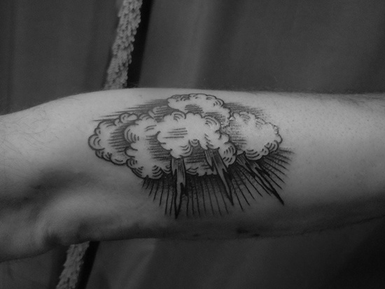 Cloud tattoo design, idea 4