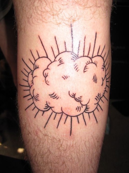 Cloud tattoo design, idea 1