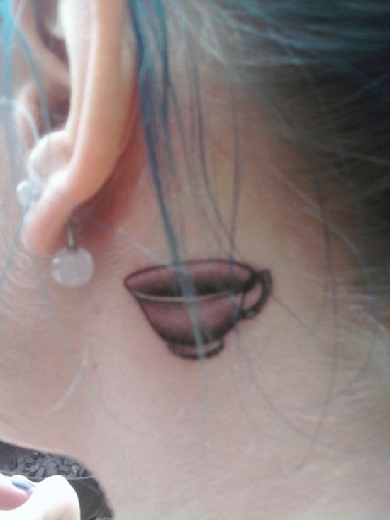 Behind the ear tattoos design, idea 27