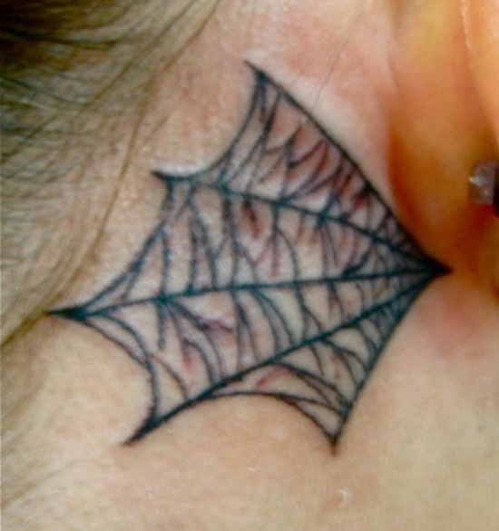 Behind the ear tattoos design, idea 13