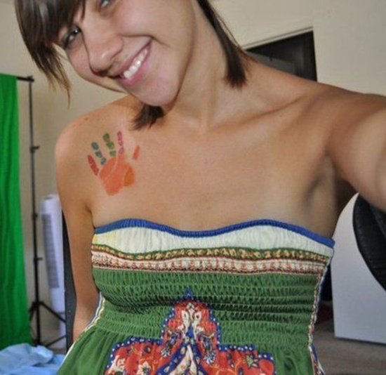 Great handprint tattoos design, idea 12