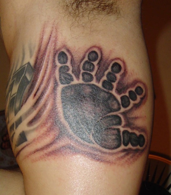 Great handprint tattoos design, idea 20
