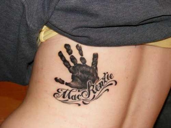 Great handprint tattoos design, idea 7