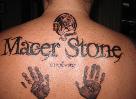Great handprint tattoos design, idea 23