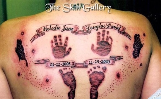 Great handprint tattoos design, idea 3