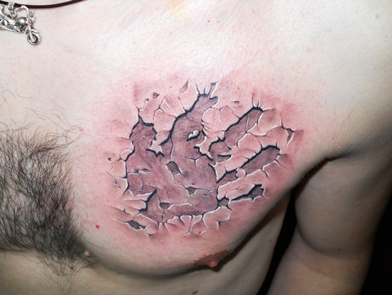 Great handprint tattoos design, idea 8