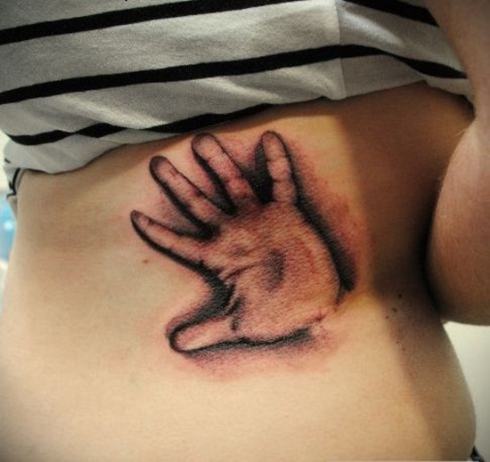 Great handprint tattoos design, idea 9