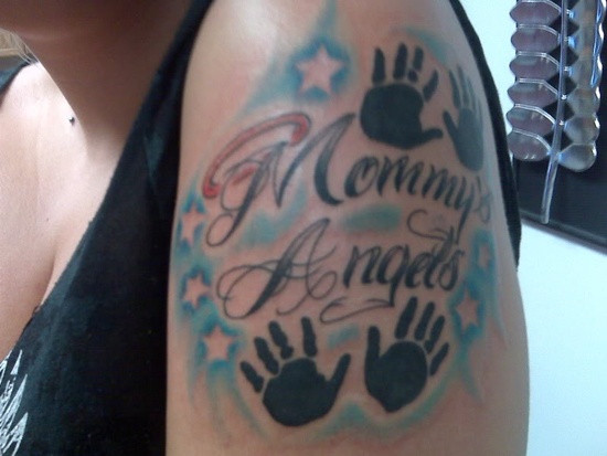 Great handprint tattoos design, idea 4