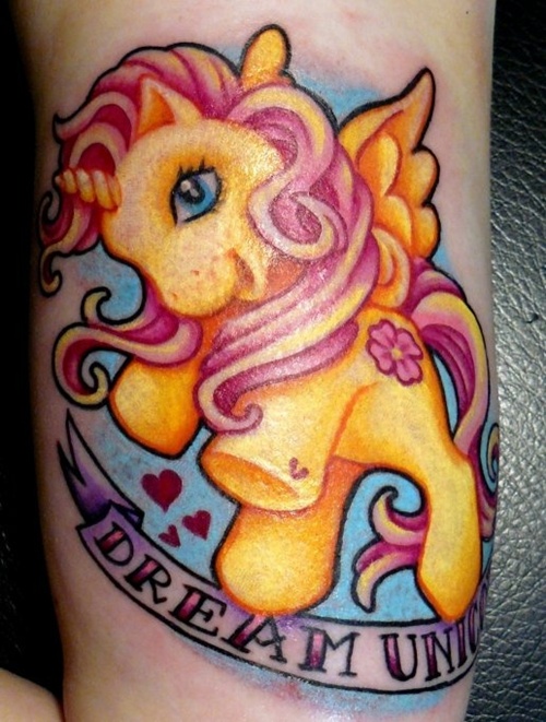 Little pony tattoo design, idea 16