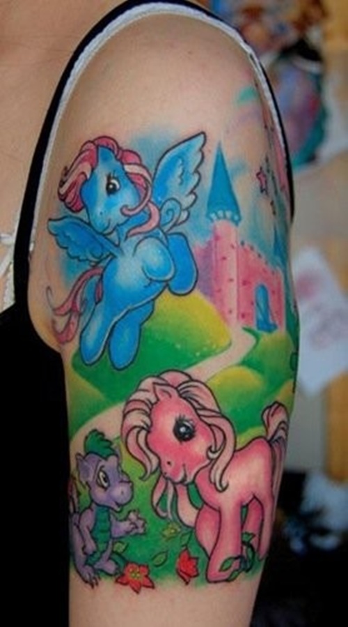 Little pony tattoo design, idea 19