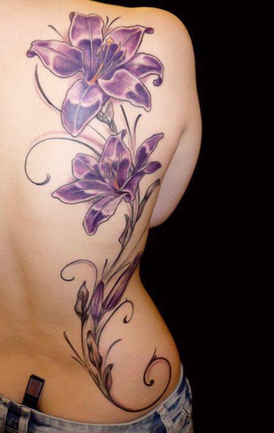 Morning glory tattoos design, idea 3