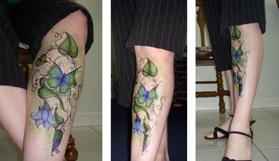Morning glory tattoos design, idea 19