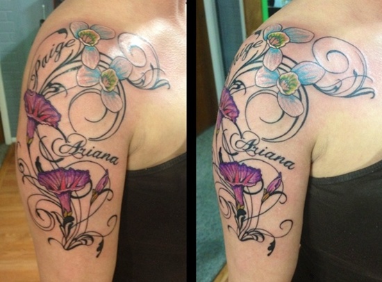 Morning glory tattoos design, idea 17