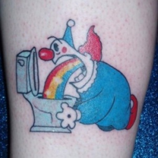 Beautiful rainbow tattoo design, idea 36