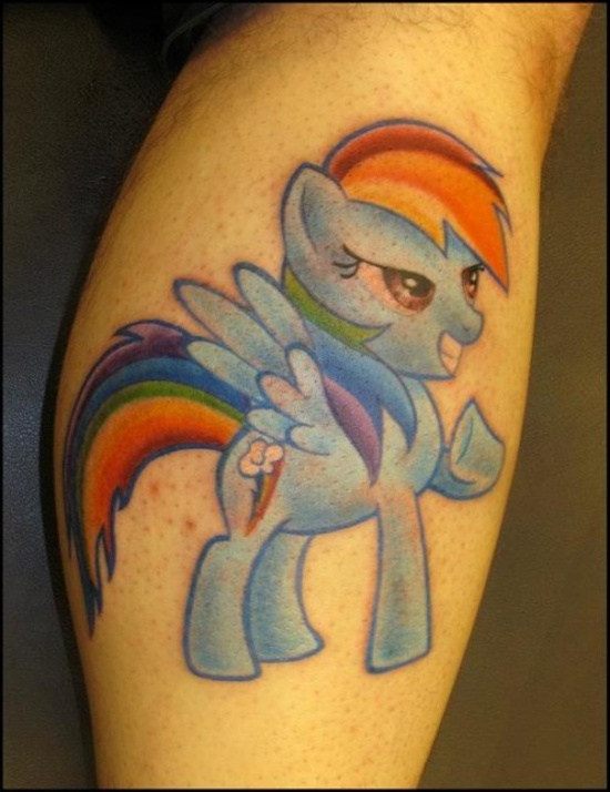 Beautiful rainbow tattoo design, idea 40