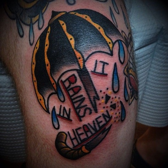 Rain tattoo design, idea 16