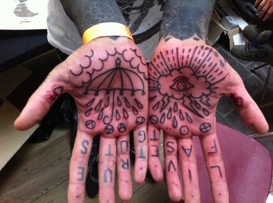 Rain tattoo design, idea 5