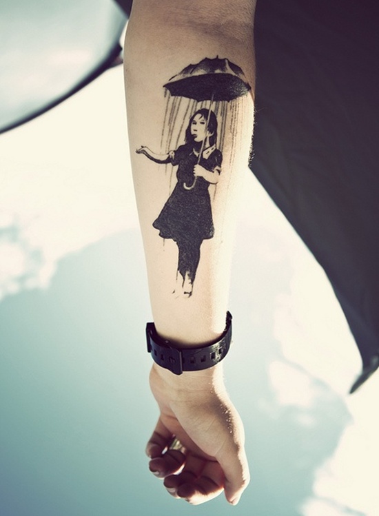 Rain tattoo design, idea 17