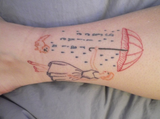 Rain tattoo design, idea 19