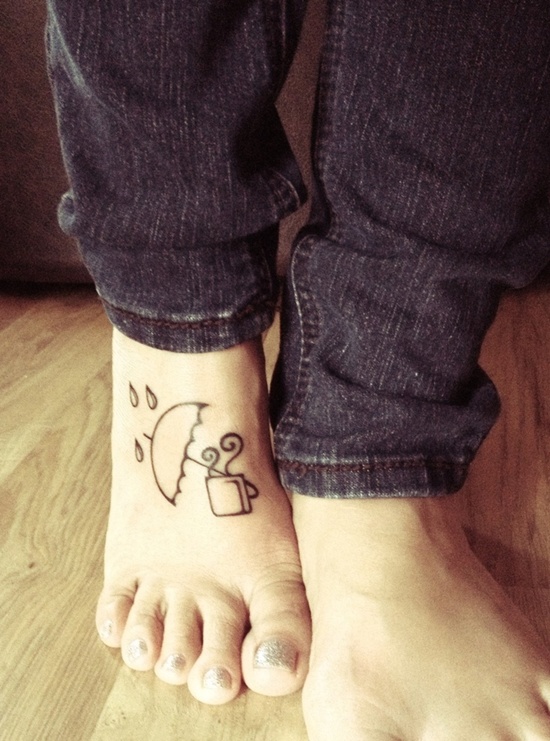 Rain tattoo design, idea 21