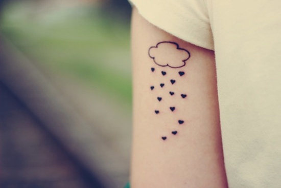 Rain tattoo design, idea 8