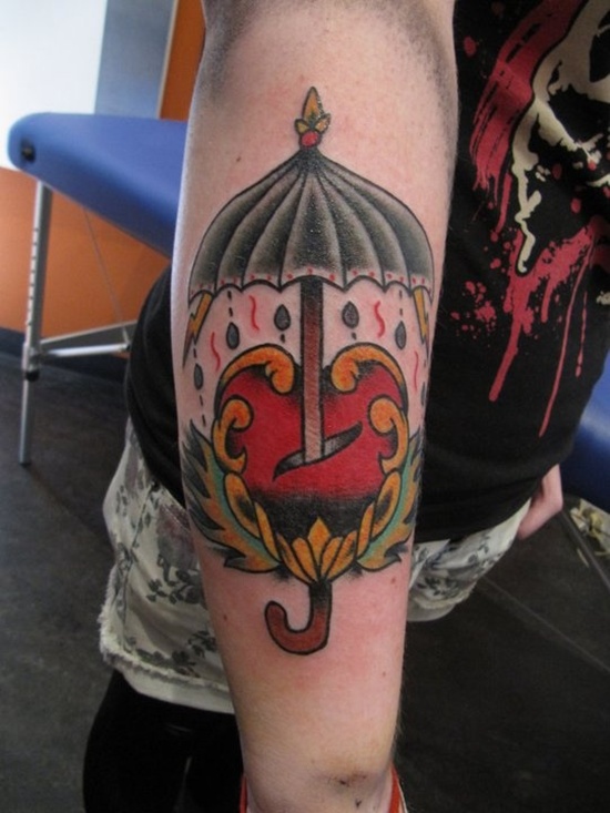 Rain tattoo design, idea 26
