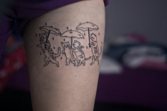 Rain tattoo design, idea 13