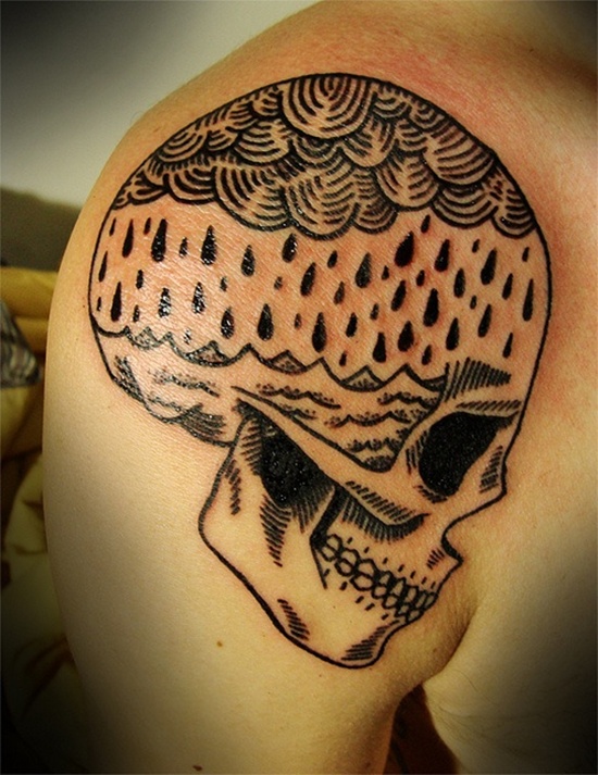 Rain tattoo design, idea 14