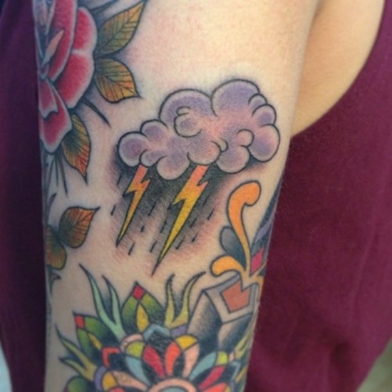 Rain tattoo design, idea 3