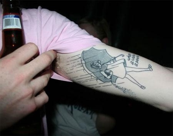 Rain tattoo design, idea 15