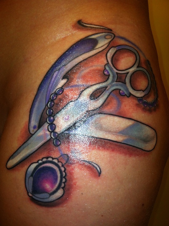Razor tattoo design, idea 17