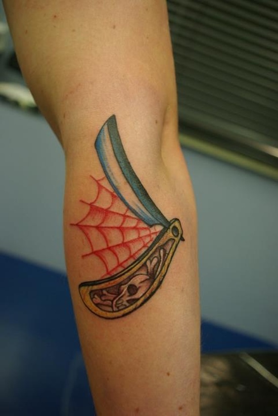 Razor tattoo design, idea 4