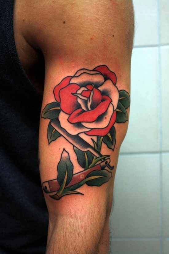 Razor tattoo design, idea 3
