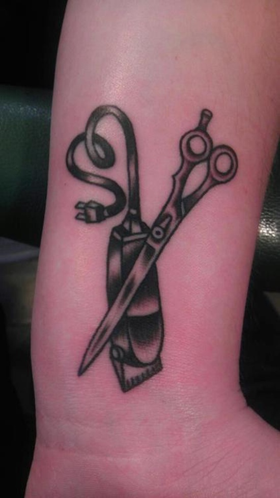 Razor tattoo design, idea 22