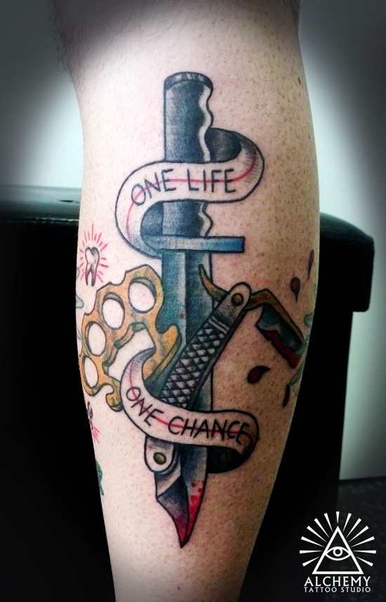 Razor tattoo design, idea 23