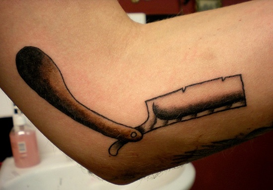 Razor tattoo design, idea 11