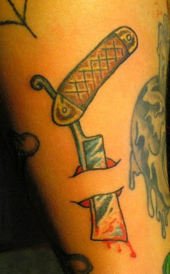 Razor tattoo design, idea 2