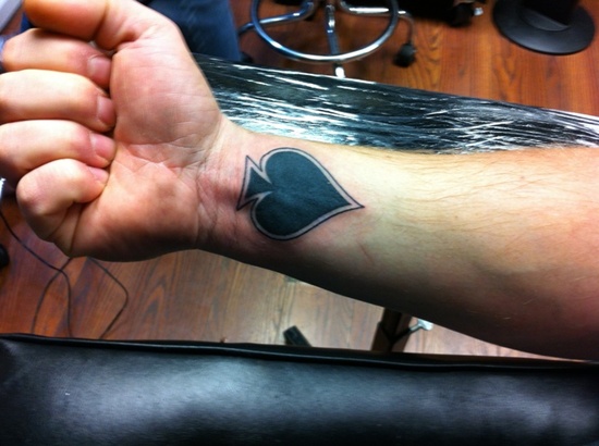 Some remarkable spade tattoo design, idea 16