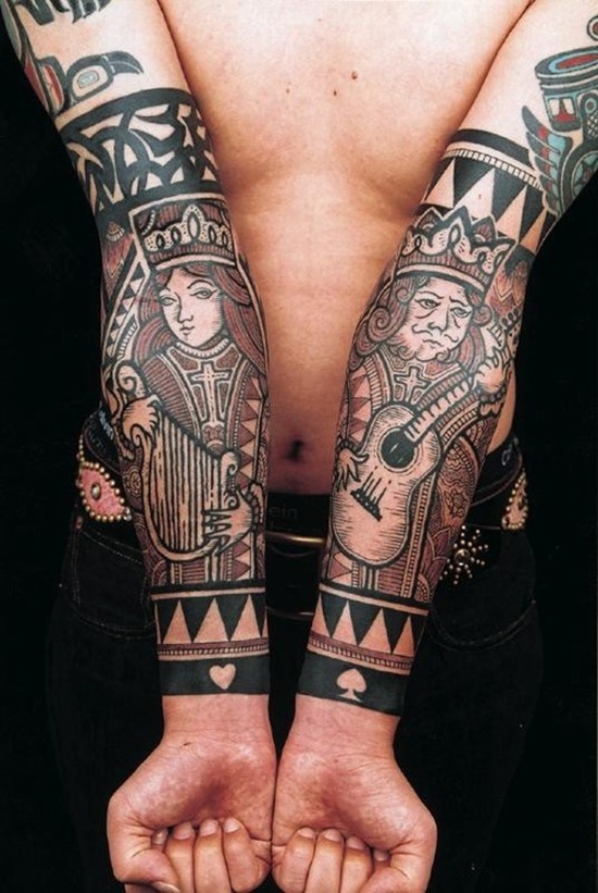 Some remarkable spade tattoo design, idea 1