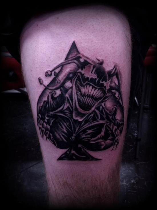 Some remarkable spade tattoo design, idea 7