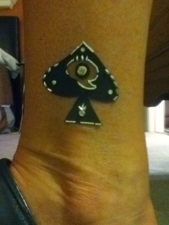 Some remarkable spade tattoo design, idea 22