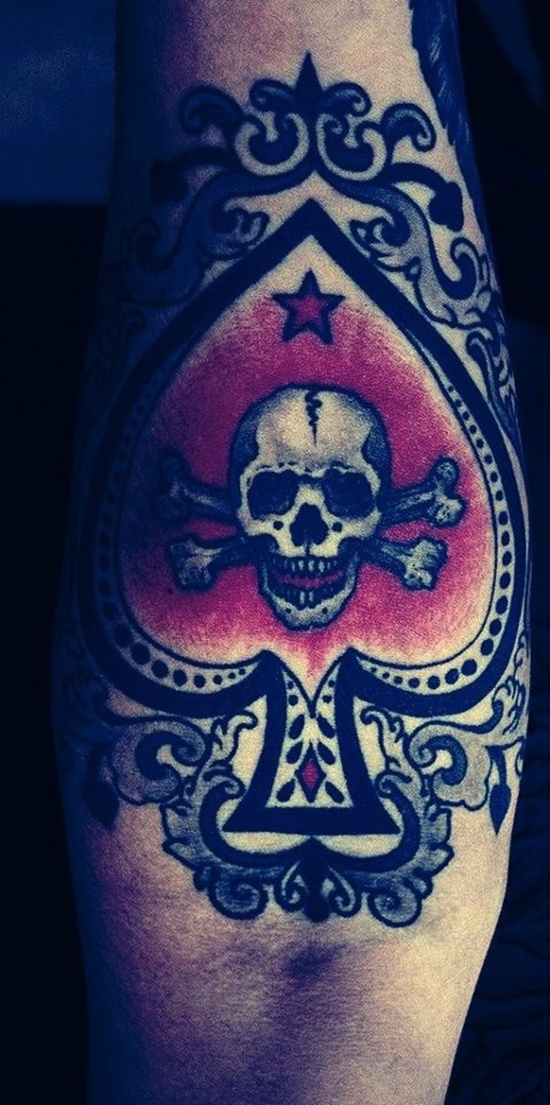 Some remarkable spade tattoo design, idea 24