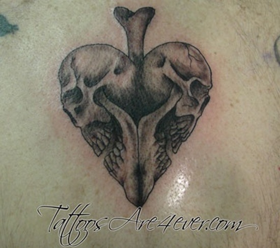 Some remarkable spade tattoo design, idea 25