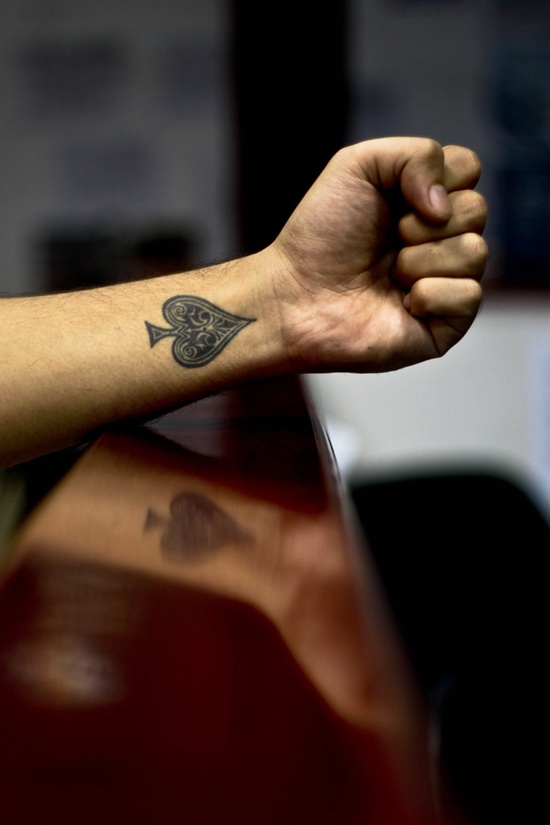 Some remarkable spade tattoo design, idea 26