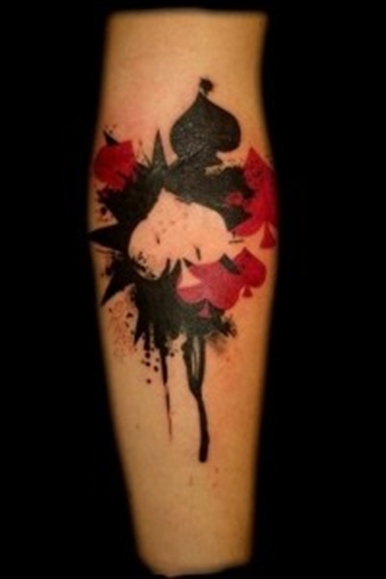 Some remarkable spade tattoo design, idea 27