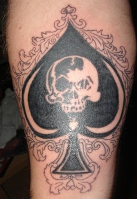 Some remarkable spade tattoo design, idea 8