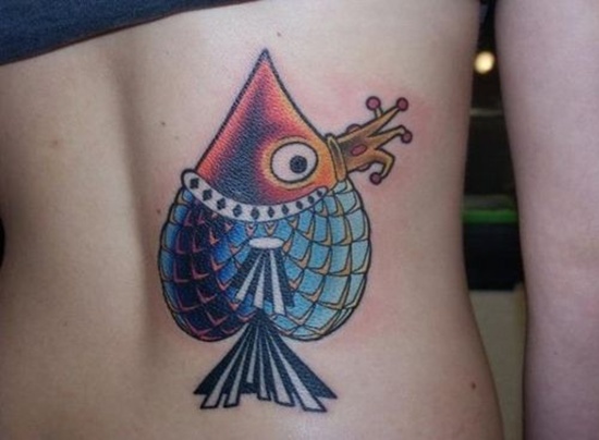 Some remarkable spade tattoo design, idea 29